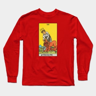 The Strength tarot card Long Sleeve T-Shirt